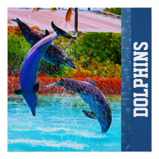 Poster Dolphin Trio Perfect Poster