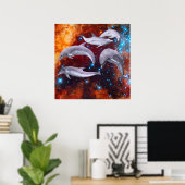 Poster Dolphins étoilés (Bureau à domicile)
