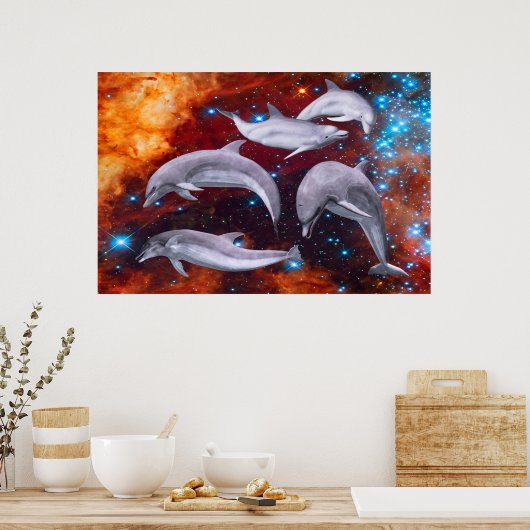 Poster Dolphins étoilés (Cuisine)