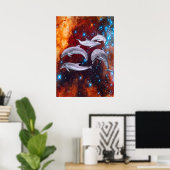 Poster Dolphins étoilés (Bureau à domicile)