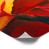 Poster Domaine du feuillage avec Feuilles d'érable aux co (Coin)