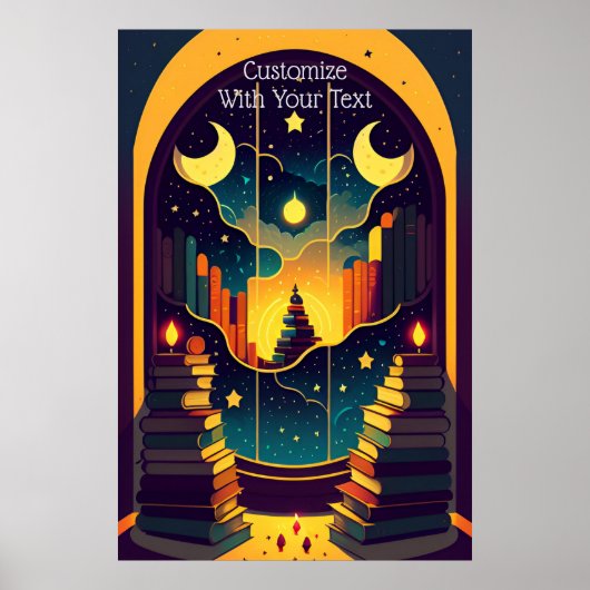 Poster Domaine Magique Des Livres (Devant)