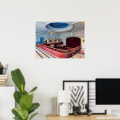 Poster Dôme bleu (Bureau à domicile)