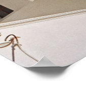 Poster Dôme bleu, Santorin, Grèce (Coin)