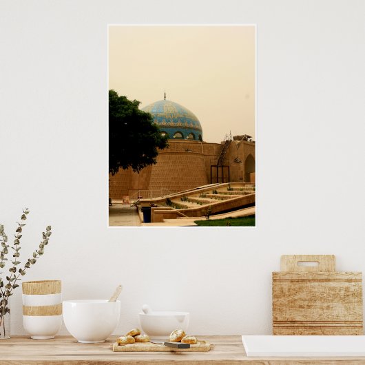 Poster Dôme d'oignon bleu, FOB Union III, Irak (Cuisine)