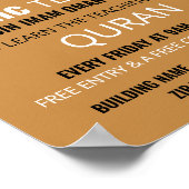 Poster Dôme du Rocher, l'enseignement islamique publicité (Coin)