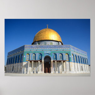 Poster Dôme du Rocher, mosquée Al-Aqsa