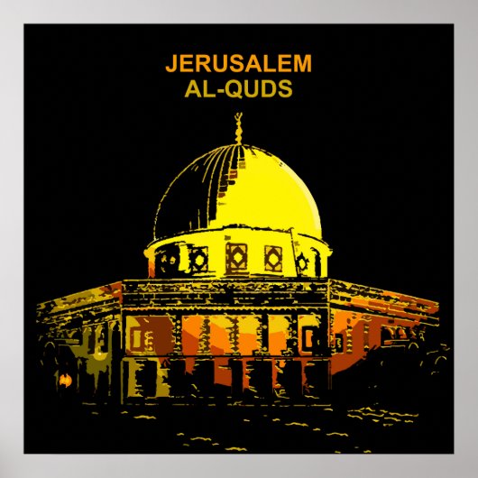 Poster Dôme du Rocher : Un symbole de paix (Devant)