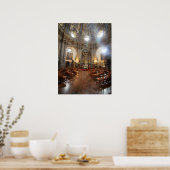 Poster Dôme peint, intérieur de chapelle baroque (Cuisine)