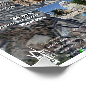 Poster Domes de Jérusalem - Grand Motif pyramide (Coin)