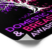 Poster Domestic Violence And Breast Cancer Awareness Mont (Coin)
