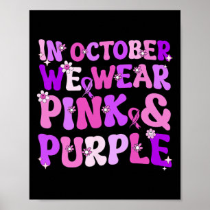 Poster Domestic Violence And Breast Cancer Awareness Mont