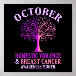 Poster Domestic Violence Awareness Month October Support