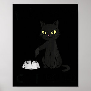 Poster Domestique de chat drôle de fourrure maman papa ho