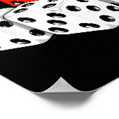 Poster Dominant Red Dice - Thème de jeu stratégique (Coin)