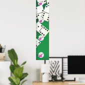 Poster Domine le graphique de croissance. (Bureau à domicile)