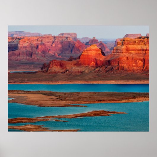 Poster Dominguez Butte & Lake Powell, Utah (Devant)