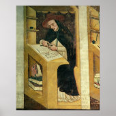 Poster Dominican Monk at his Desk, from the cycle of 'For (Devant)