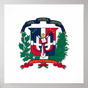 Poster Dominican Republic Coat of Arms