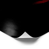 Poster Dominican Republic flag brush stroke (Coin)