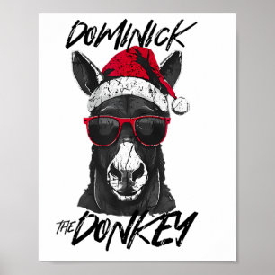 Poster Dominick L'âne Drôle Noël Italien Christ