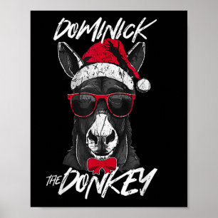 Poster Dominick L'âne Noël drôle