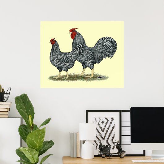 Poster Dominique Chickens (Bureau à domicile)
