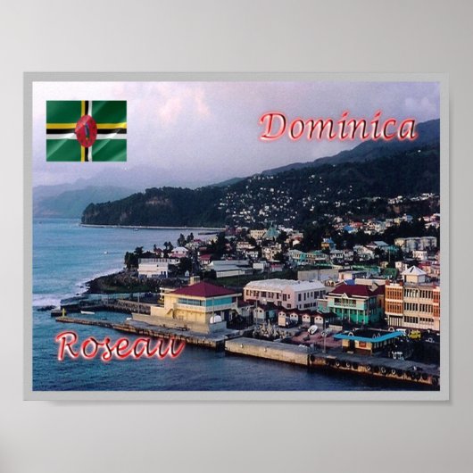 Poster Dominique - Roseau - (Devant)