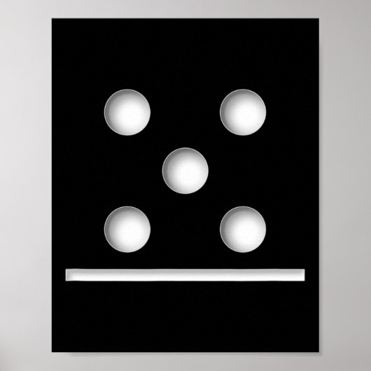 Poster Domino Game 5 0 Halloween Noël (Devant)