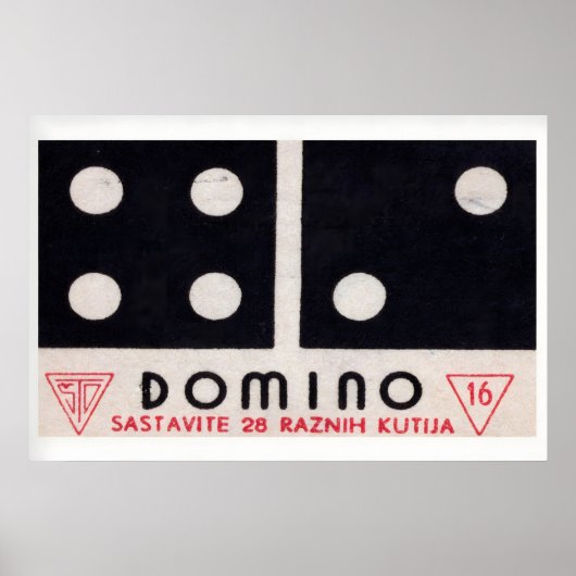 Poster Domino - Matchbox Print - Aesthetic Wall Art (Devant)