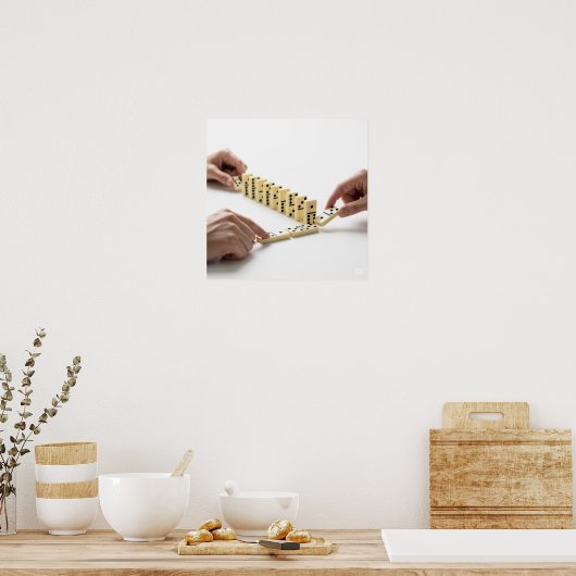 Poster Dominos Classique Design (Cuisine)