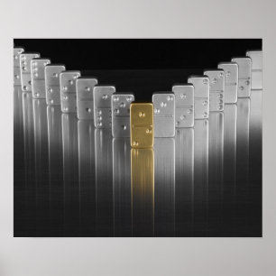 Poster Dominos d'or et d'argent