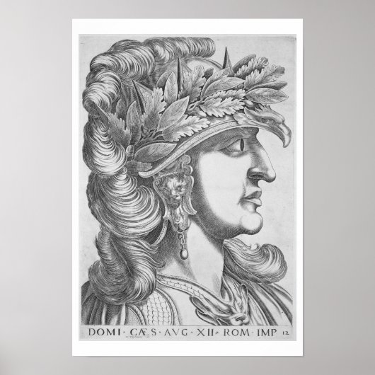 Poster Domitian Caesar (51-96 ap. J.-C.), 1596 (gravure) (Devant)