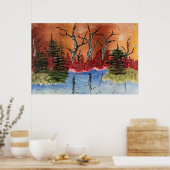 Poster Dommages Chroniques "Arlington Pond"Org. Art (Cuisine)