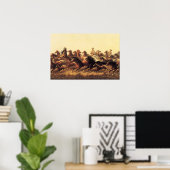 Poster Domptage de chevaux sauvages par James Walker (Bureau à domicile)