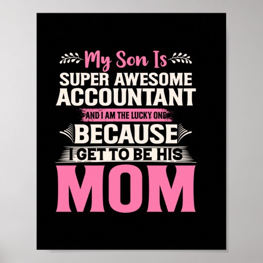 Poster Don comptable | Comptable super génial (Devant)