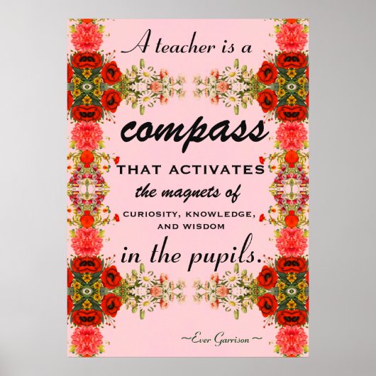 Poster Don d'appréciation de l'enseignant Dernière journé (Devant)