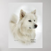 Poster Don d'art Eskimo Chien américain (Devant)
