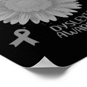Poster Don de colibri de tournesol de sensibilisation (Coin)