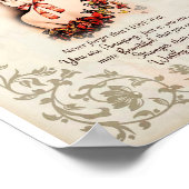 Poster Don de fille | Lettre À Ma Fille De Maman (Coin)