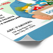 Poster Don de la banque alimentaire | Conception personna (Coin)