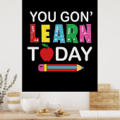 Poster Don de l'enseignant que vous voulez apprendre aujo (Cuisine)