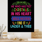Poster Don de Noël Celui qui n'a pas Noël (Cuisine)