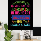 Poster Don de Noël Celui qui n'a pas Noël (Bureau à domicile)