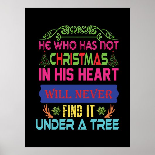 Poster Don de Noël Celui qui n'a pas Noël (Devant)
