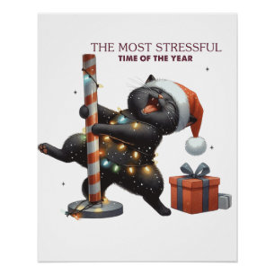 Poster Don De Noël Le Moment Le Plus Stressant De L'Année