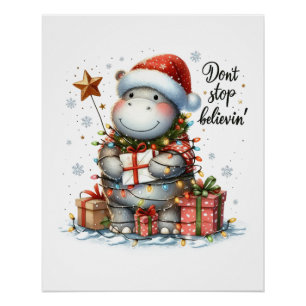 Poster Don de Noël n'arrêtez pas de croire'