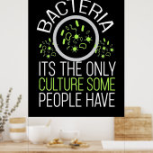 Poster Don de scientifique | Bactéries C'Est La Seule Cul (Cuisine)