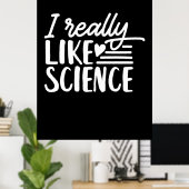 Poster Don de scientifique | J'Aime Vraiment La Science (Bureau à domicile)