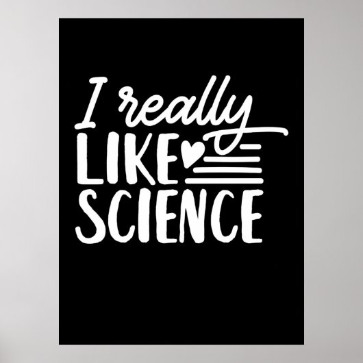 Poster Don de scientifique | J'Aime Vraiment La Science (Devant)